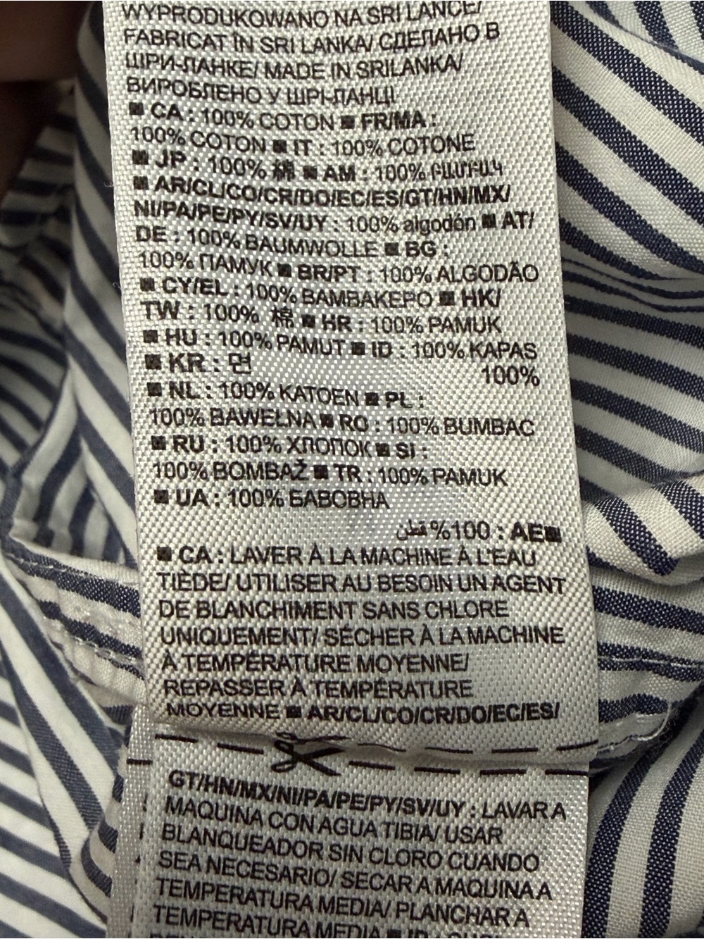 GAP Women’s Perfect Shirt 80s Superfine Poplin Navy and White - Picture 3 of 8